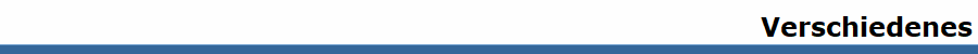 Verschiedenes